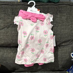 Carter's Pink Floral Dress with Bloomers